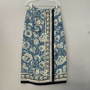 Vintage Talbots Silk Floral Maxi Skirt